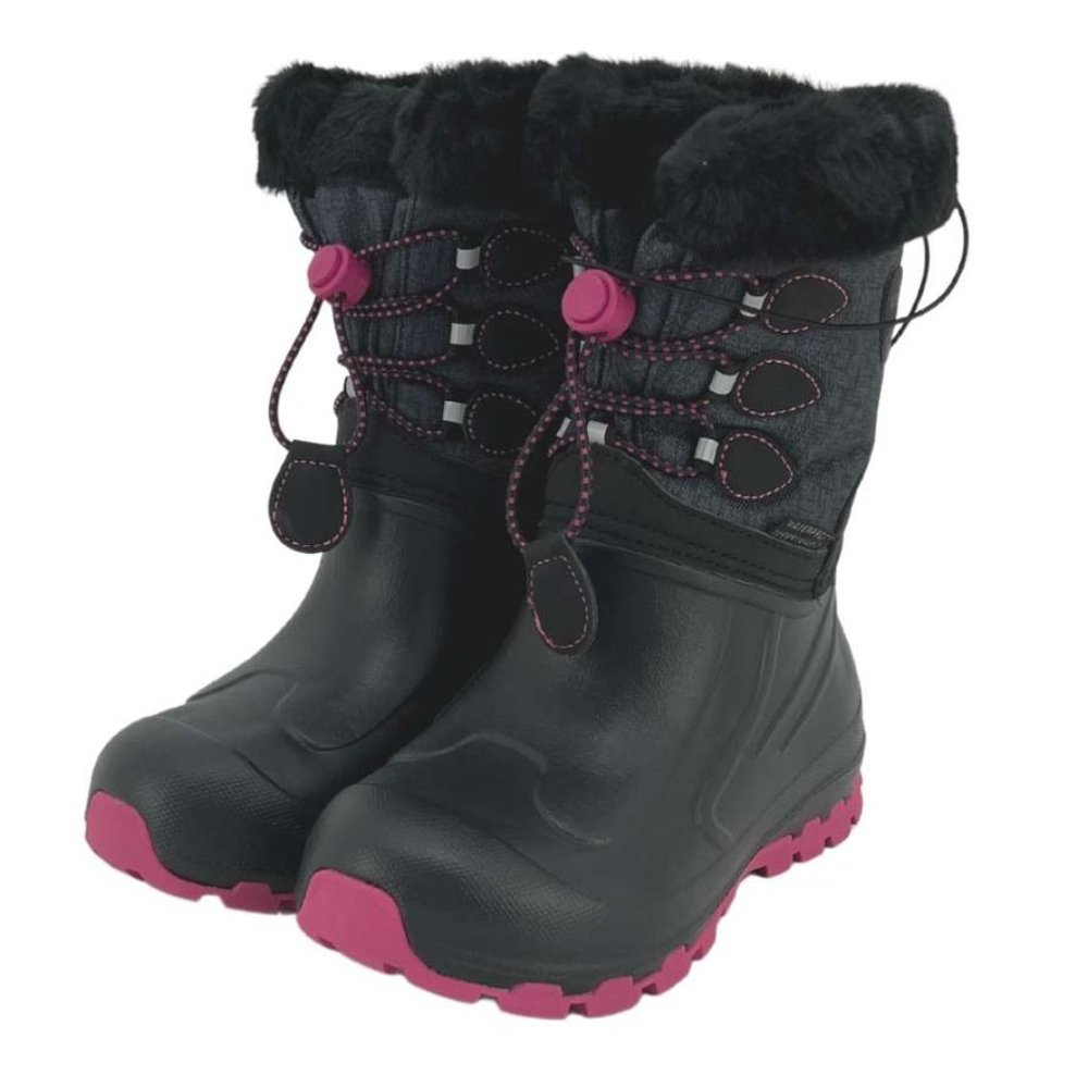 XTMN | Girl's Winter Boots | Black & Pink | Size 12